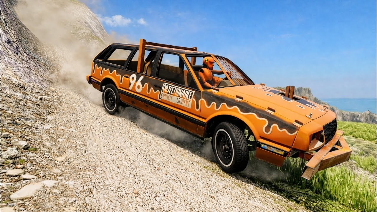 Cars vs Cliff Roads #15 - BeamNG.Drive