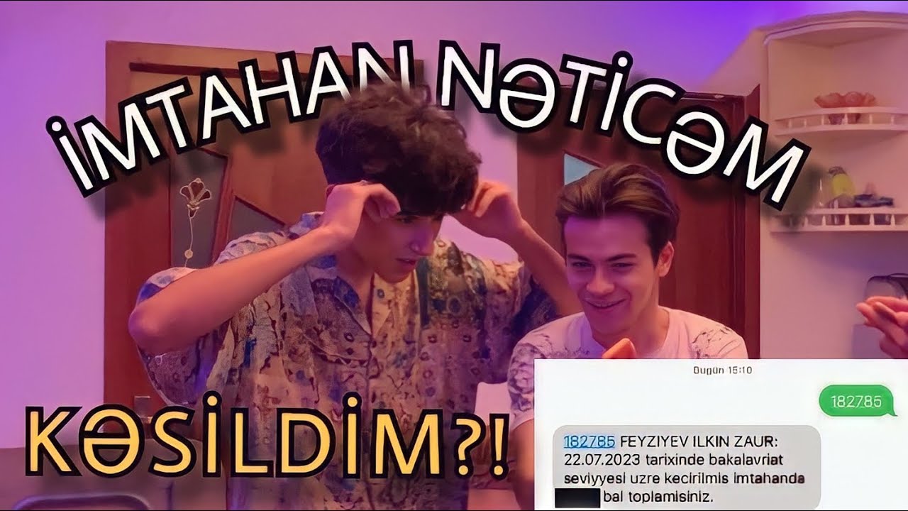 QƏBUL İMTAHAN NƏTİCƏM ! BLOK İMTAHANI ( KƏSİLDİM ?? )😱