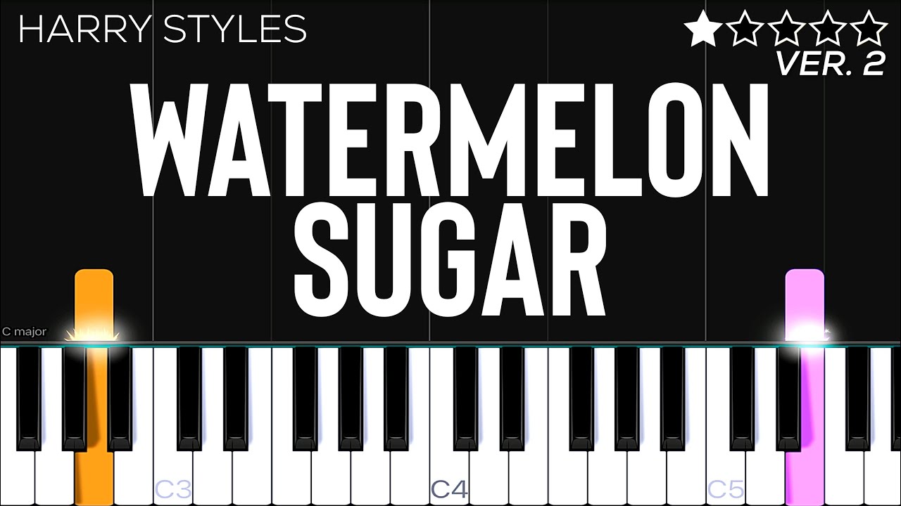 Harry Styles - Watermelon Sugar | EASY Piano Tutorial