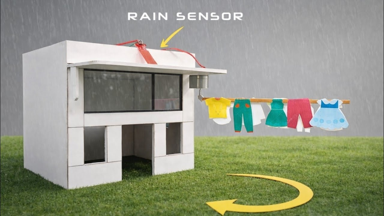 Rain Detected Clothes Safe!😱