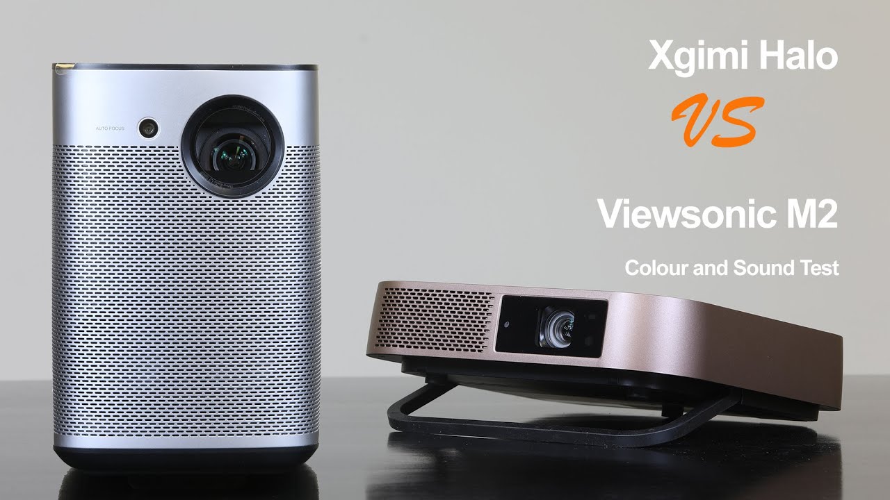 Xgimi Halo vs Viewsonic M2 1080P Projector Colour Accuracy and Sound Performance Test