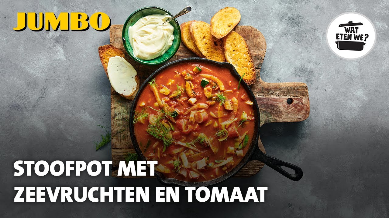 Wat eten we? Stoofpot met vis en tomaat