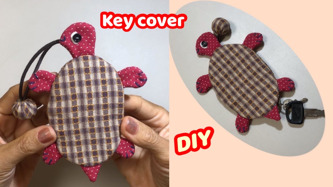 #キーホルダーの作り方 #วิธีทำที่ใส่พวงกุญแจทรงเต่า#แฮนด์เมด #handmade #งานปักไหม #diy #Key cover