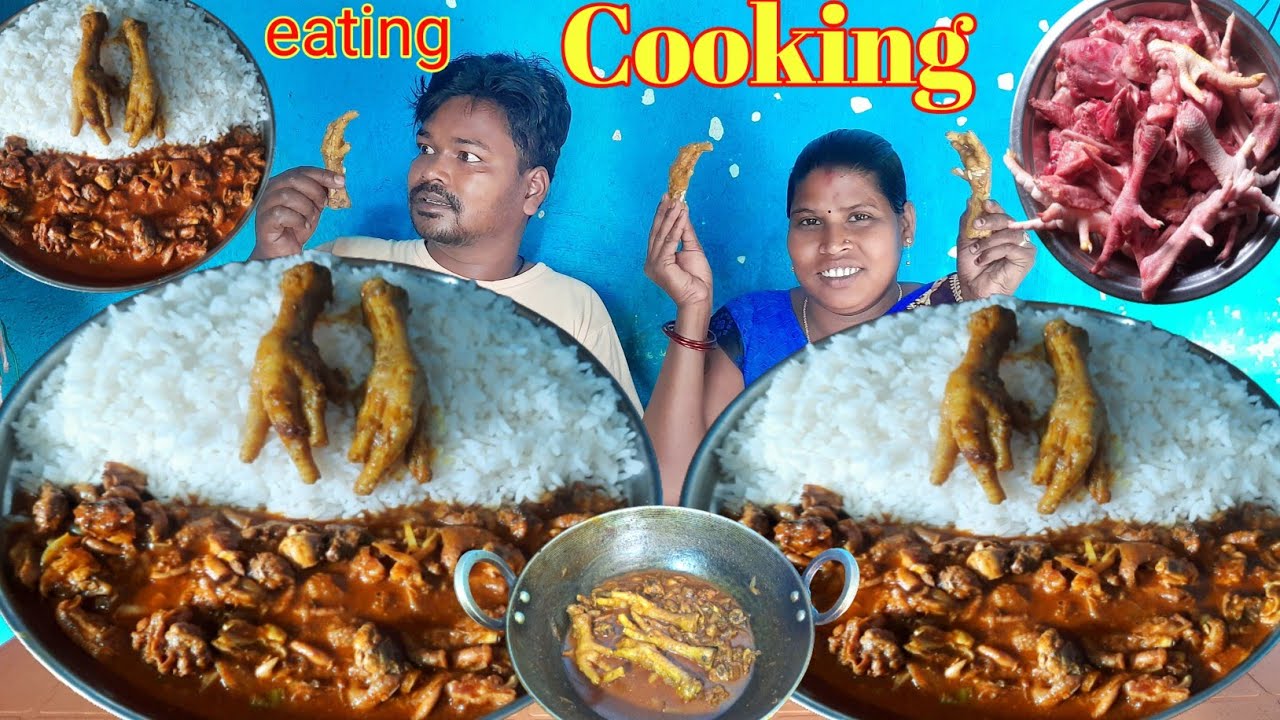 eeating show | asmr eating spicy food Village | pachauni curry cooking eating | mukbang chicken