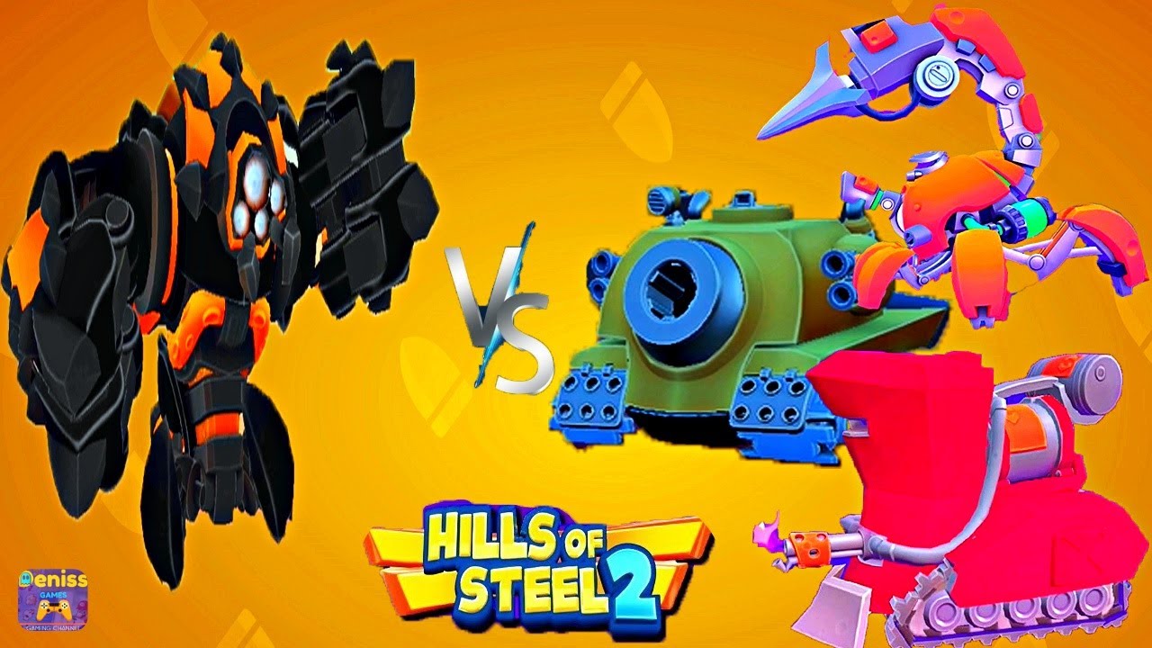 Hills Of Steel 2 - KONG vs CHONK vs PHOENIX vs SCORPION - BOSS BATTLE I Android iOS