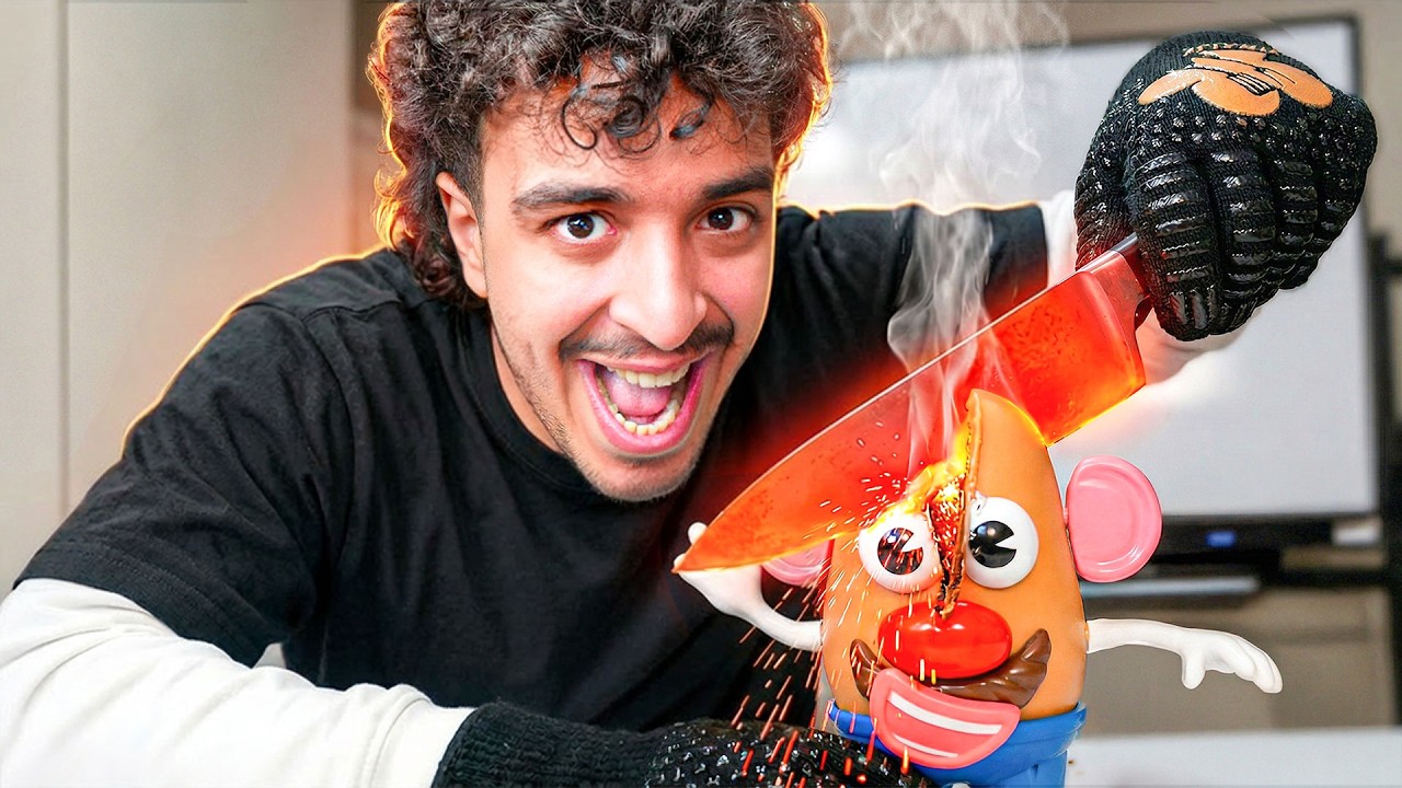 J'ai COUPÉ des OBJETS avec un COUTEAU à 1000 DEGRÉS (très dangereux)