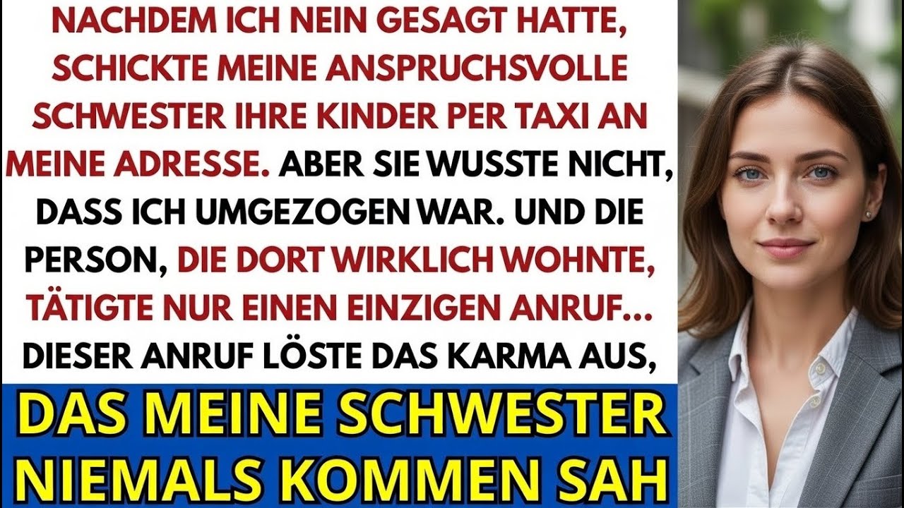 Ich sagte Nein zum Babysitten die Kinder meiner Schwester landeten trotzdem vor meiner Tür