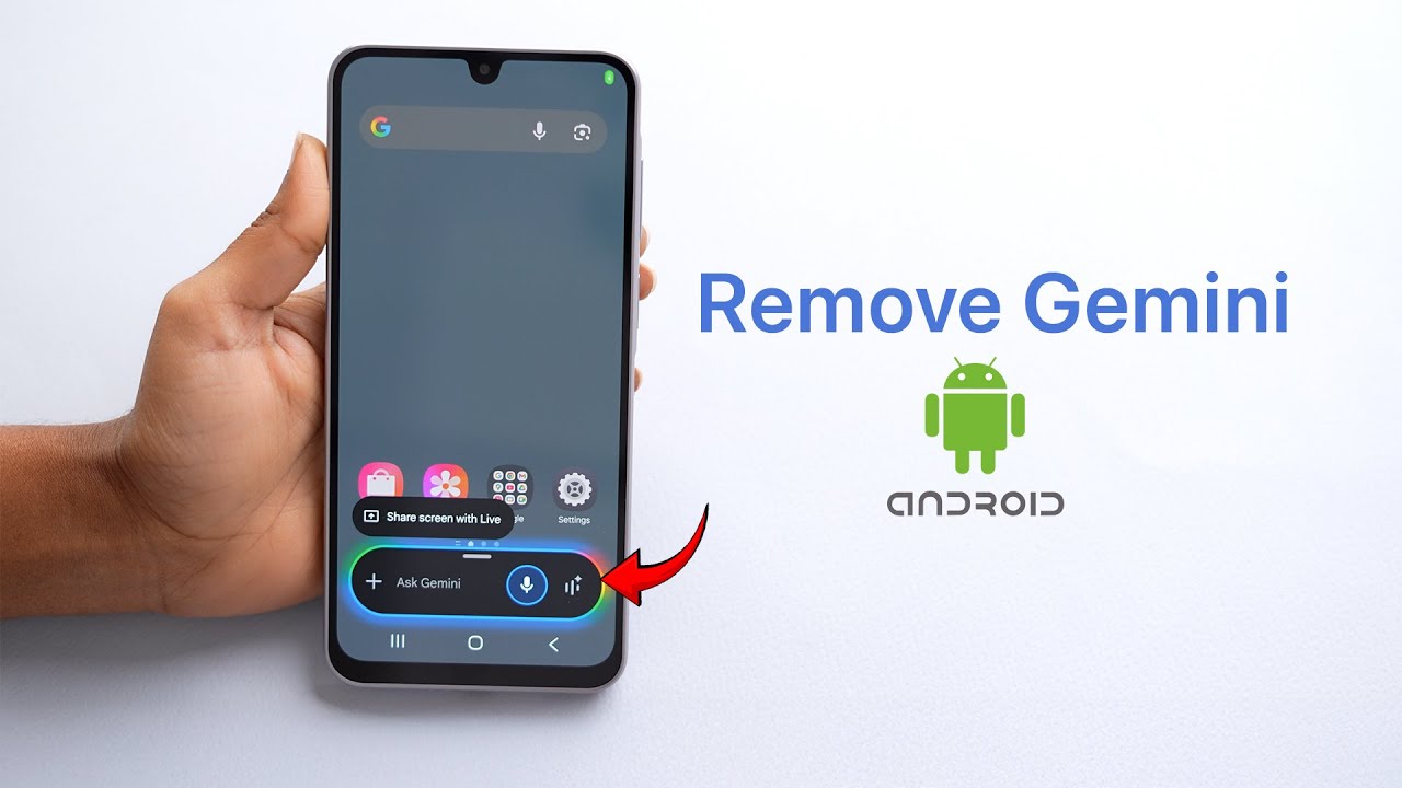 Как удалить Gemini с телефона Android?