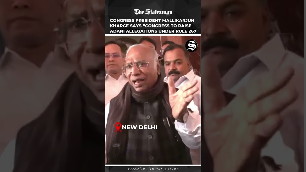 Congress President Mallikarjun Kharge Says &ldquo;Congress to Raise Adani Allegations Under Rule 267&rdquo;