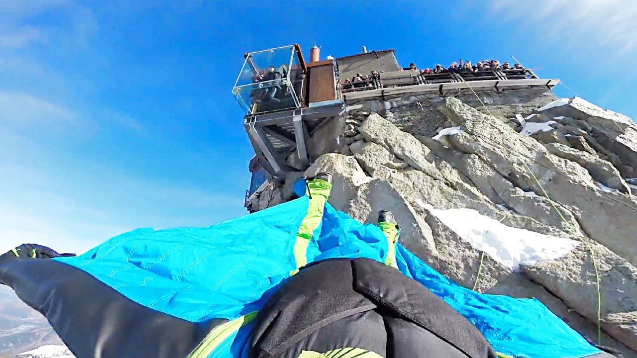 Glacial Lines | Awesome Wingsuit Jump | Espen Fadness - Alex Miziuk