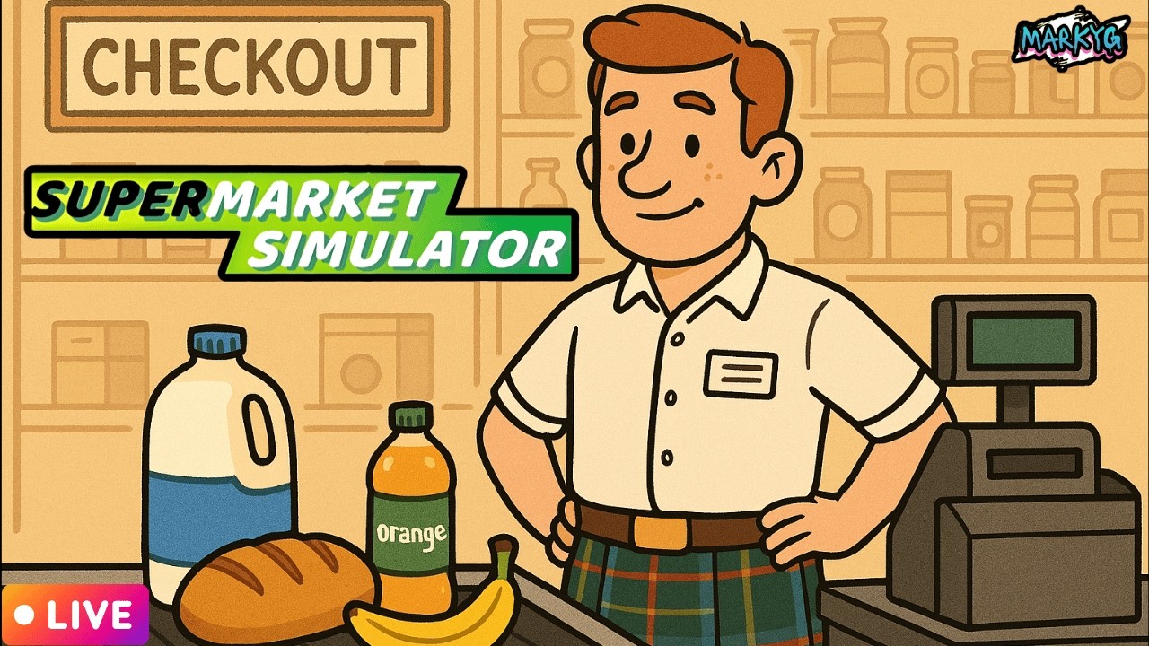 STARTING AT THE BOTTOM - SUPERMARKET SIMULATOR!🔴LIVE 1440P #supermarketsimulator #simulator