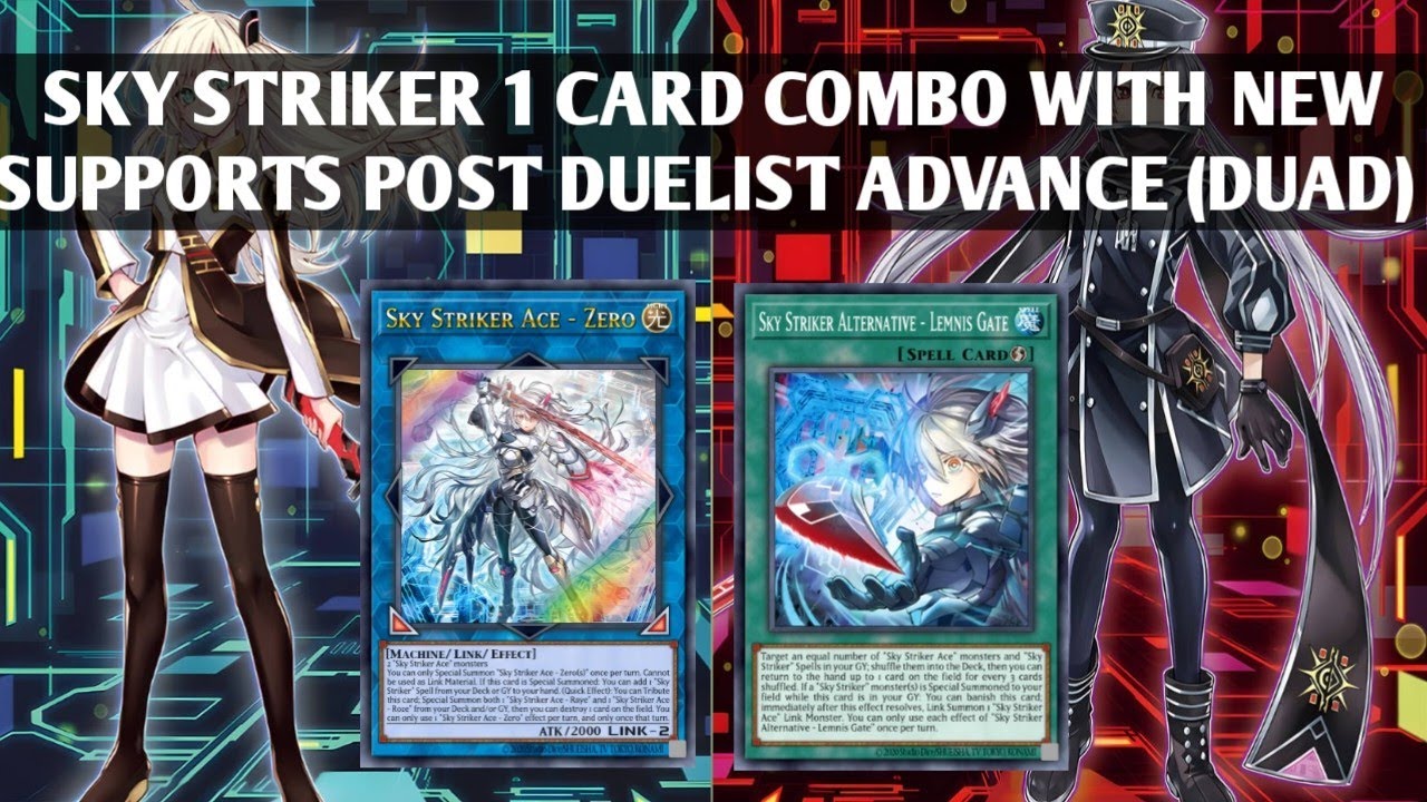 Sky Striker 戦闘 1 Card Combo with New Supports Post Duelist Advance (DUAD) Yu-Gi-Oh! Edopro by Arslan
