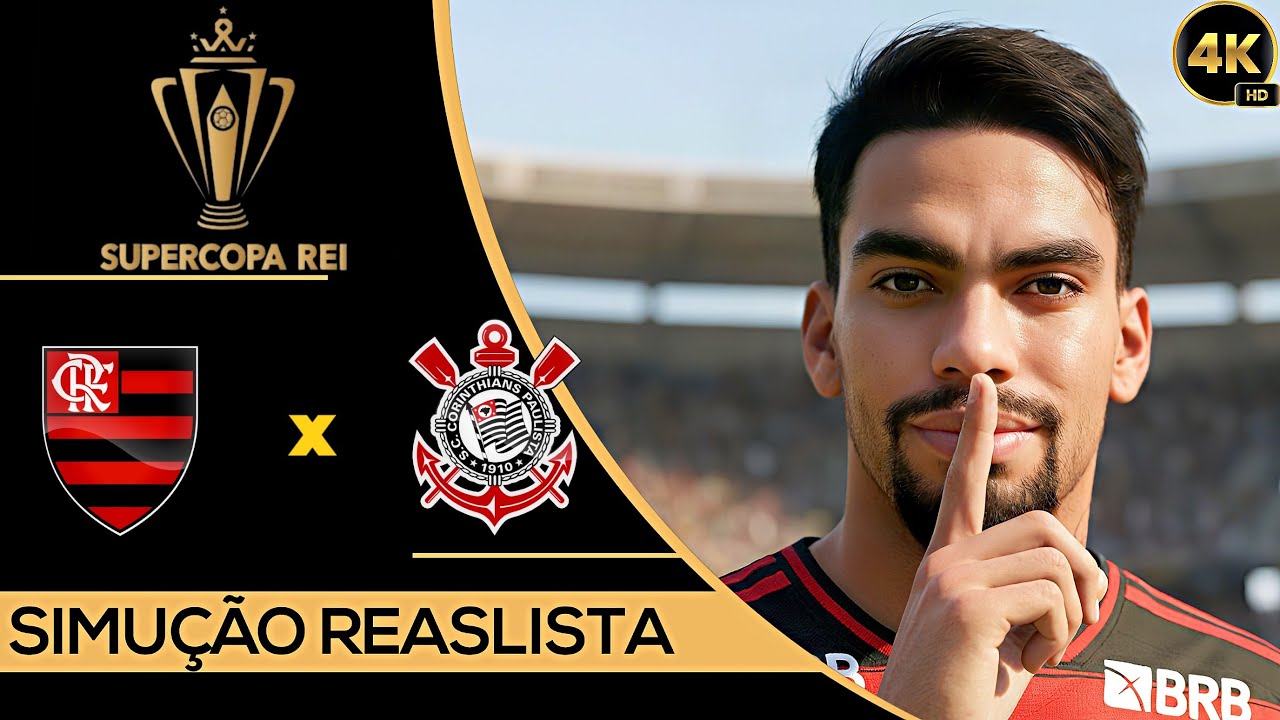 FC 26 4K - Flamengo vs Corinthians | Final da Supercopa REI 2026 | Paquetá vs Depay.