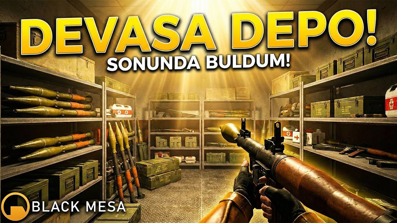 Oyunun En Büyük SİLAH DEPOSUNU Buldum! (Buna Değdi) - Black Mesa #8