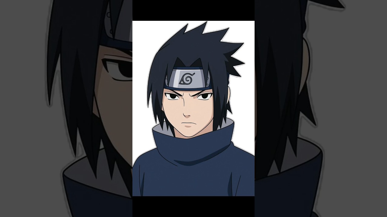 Sasuke Uchiha easy pencil drawing 