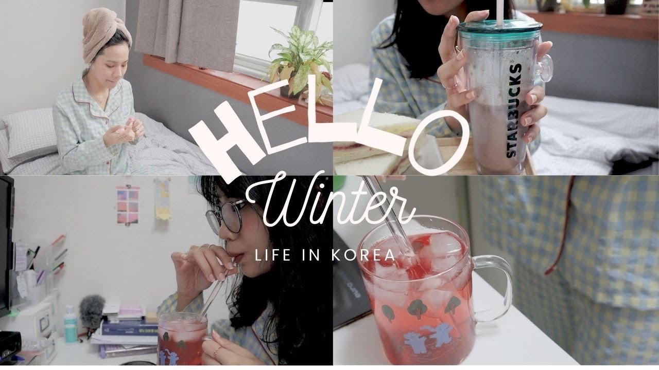 ENG| Một ngày đầu đông ở Hàn Quốc| Simple life in Korea| Giveaway| DU HỌC SINH HÀN QUỐC ♡ Rin Go