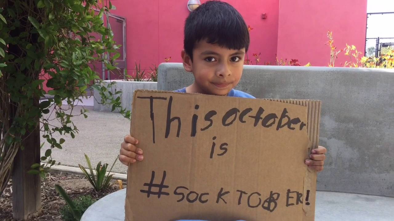 NACP  Students Participate in #Socktober for the Homeless and Crenshaw