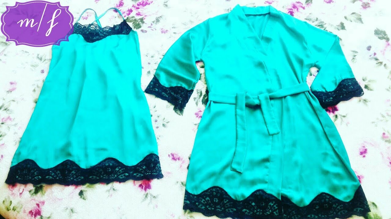 لكل المتزوجات 👰والعرائس  👗تفصيل📏 وخياطة✂ قميص نوم وبنوار غاية في الروعة
