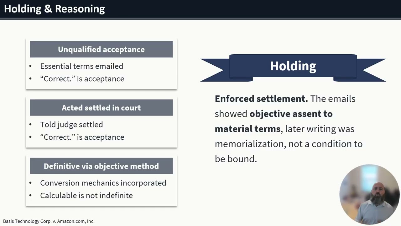 Basis v Amazon Case Analysis (BLAW 3201)