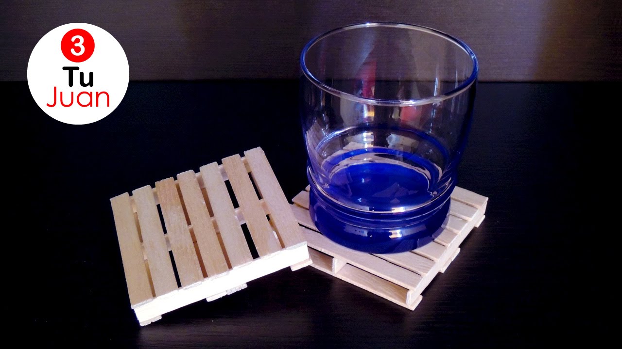 Portavasos con Palitos de Helado - Pallet | JuanTu3