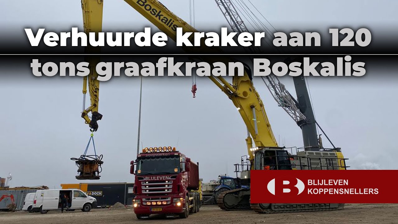 Verhuurde kraker aan 120 tons 😱 graafkraan Boskalis