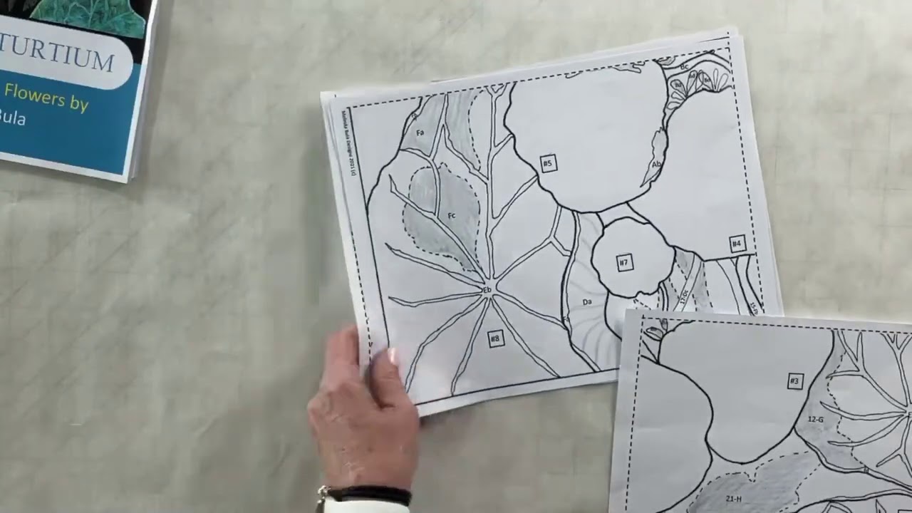 “Nasturtium” How to use Ombré Batik’s in a Flower Quilt
