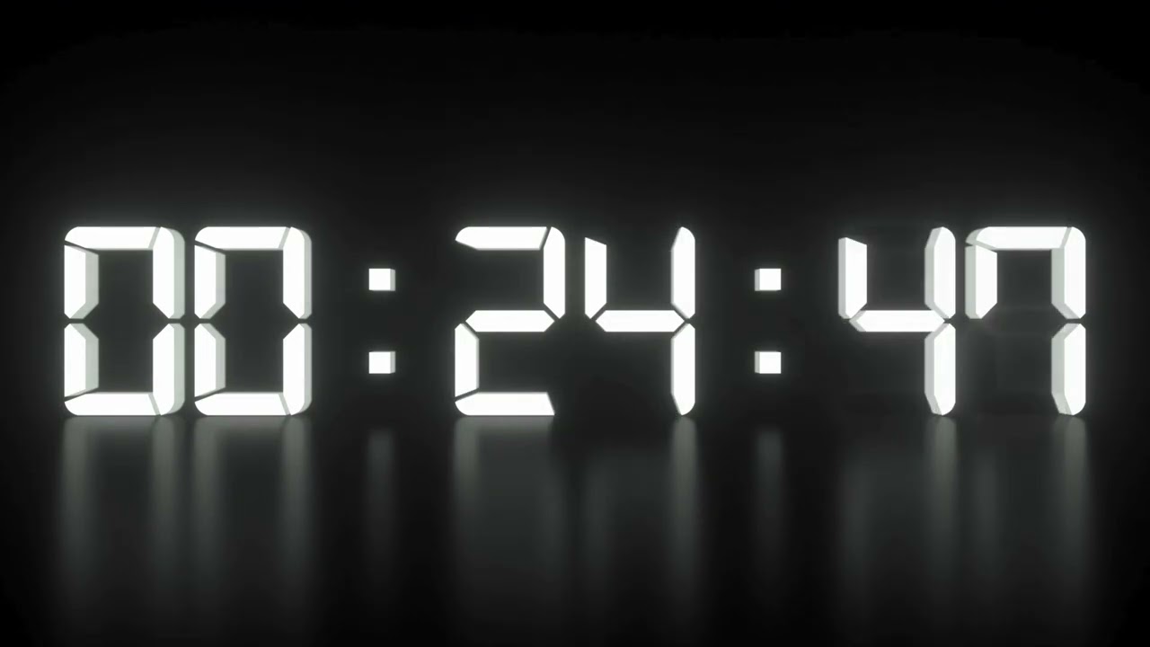 VideoVault Stock Video: Digital Countdown 60-0