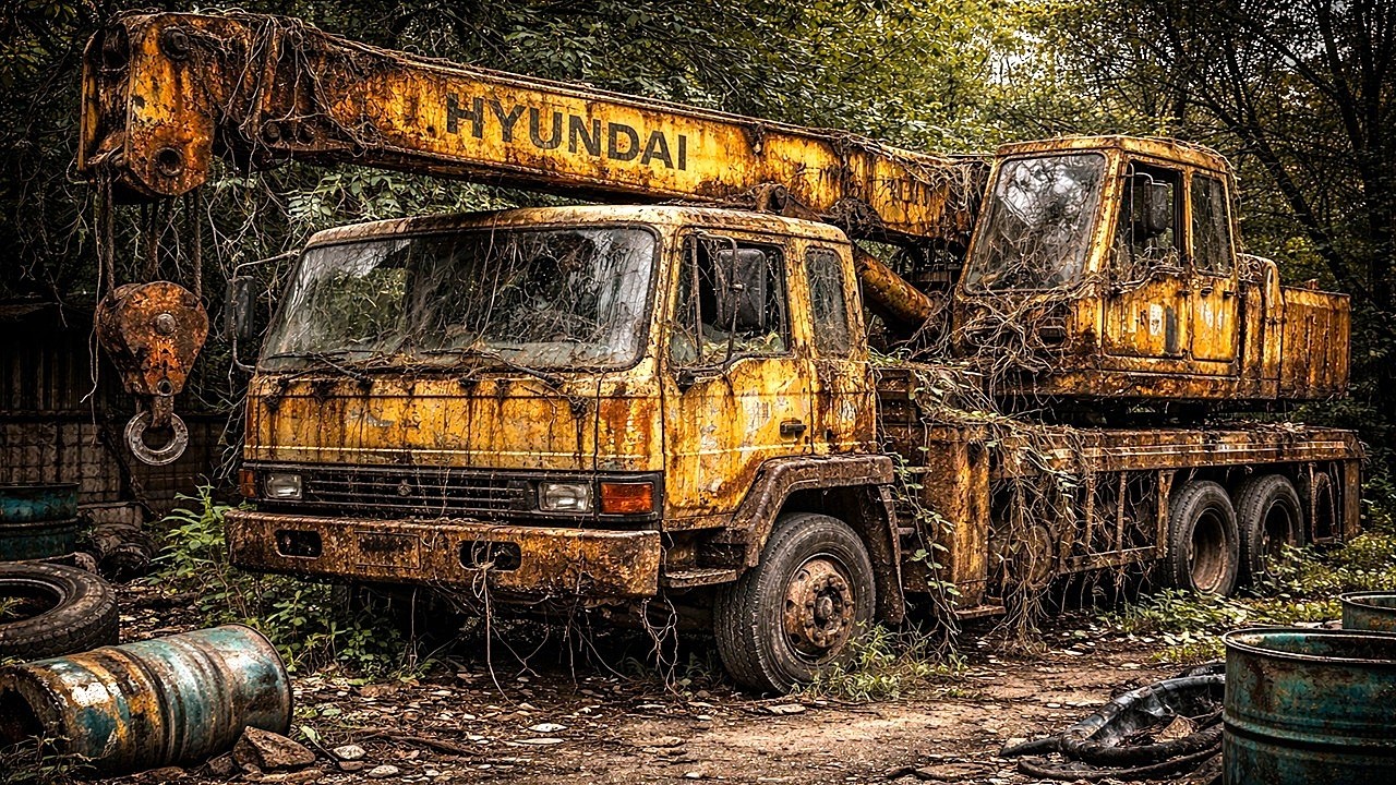 From TOTAL RUIN to FULL POWER &ndash; Hyundai Crane Restoration 🔥