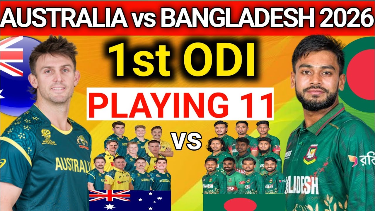 Australia vs Bangladesh 1st ODI Match Playing 11 | Australia Tour of Bangladesh 2026 | Ban vs Aus