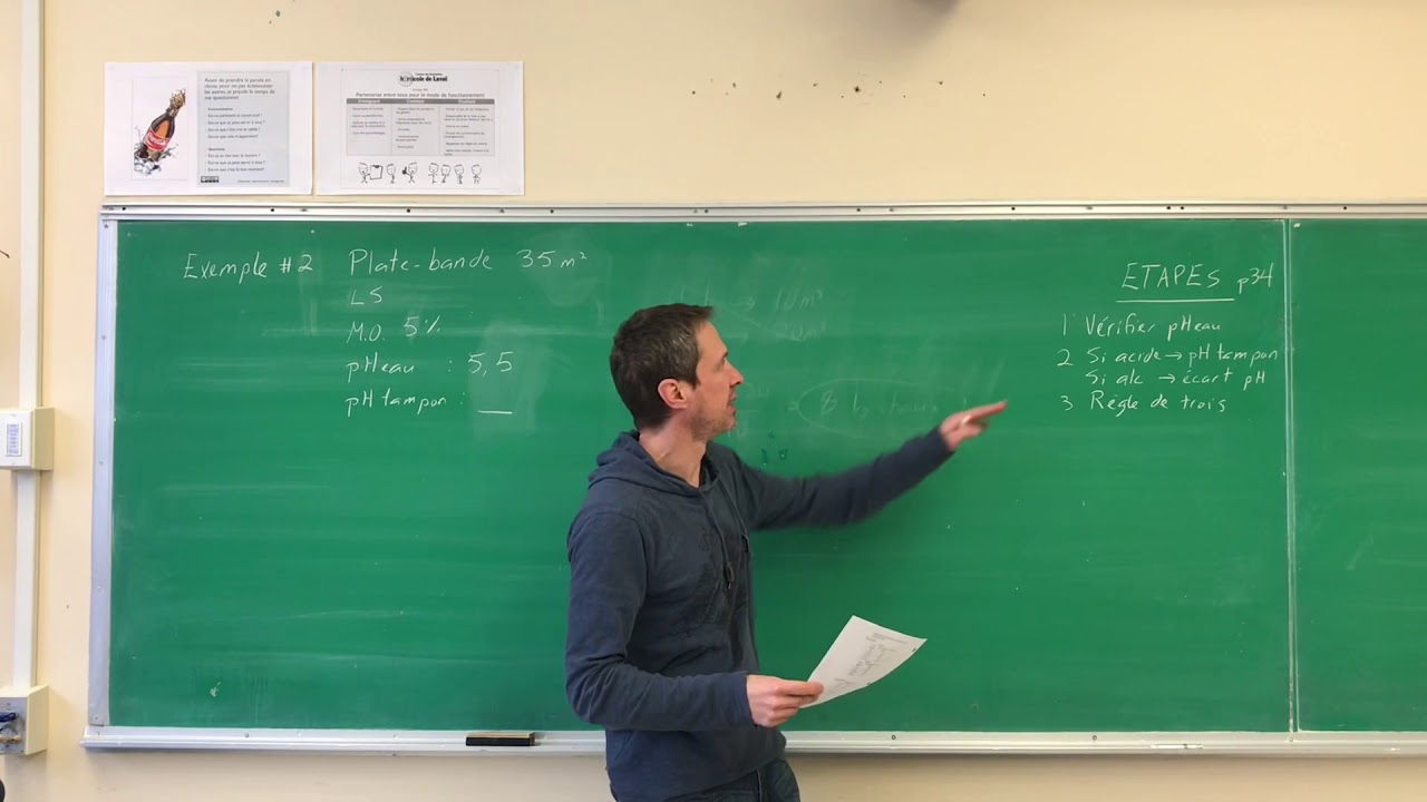 Calculs des quantités de chaux pour corriger les sols acides