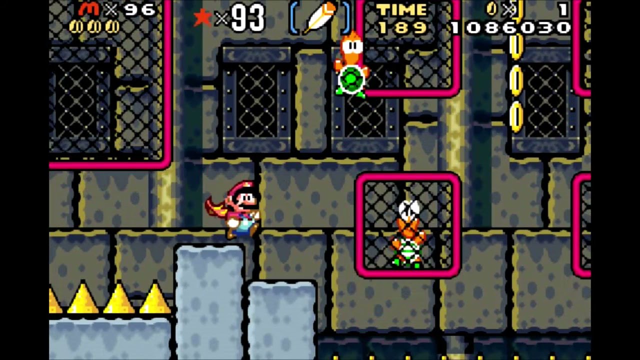Super Mario Advance 2 #4 Ludwig´s Castle all Dragon Coins