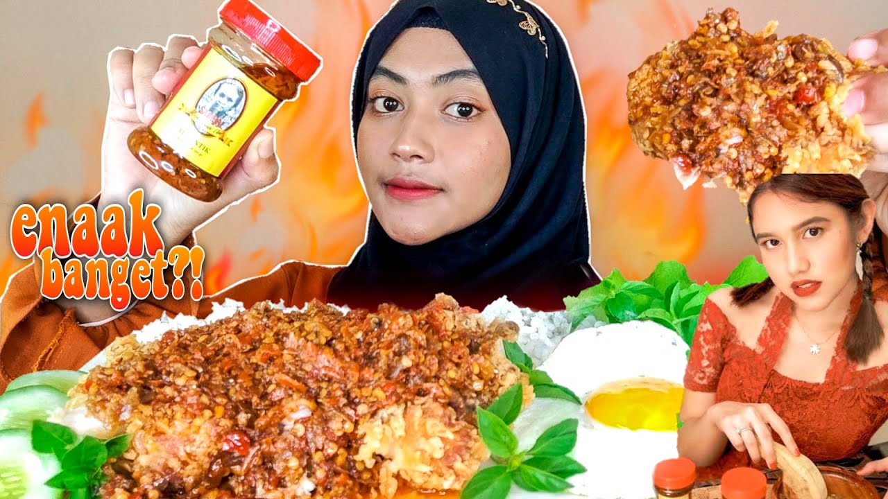 MUKBANG AYAM GEPREK PAKE SAMBAL WARISAN IBU | SAMBELNYA SHELY CHE 🔥