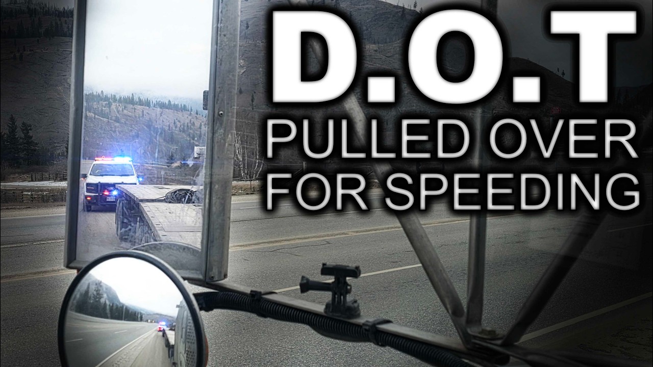 DOT pulls me over for speeding