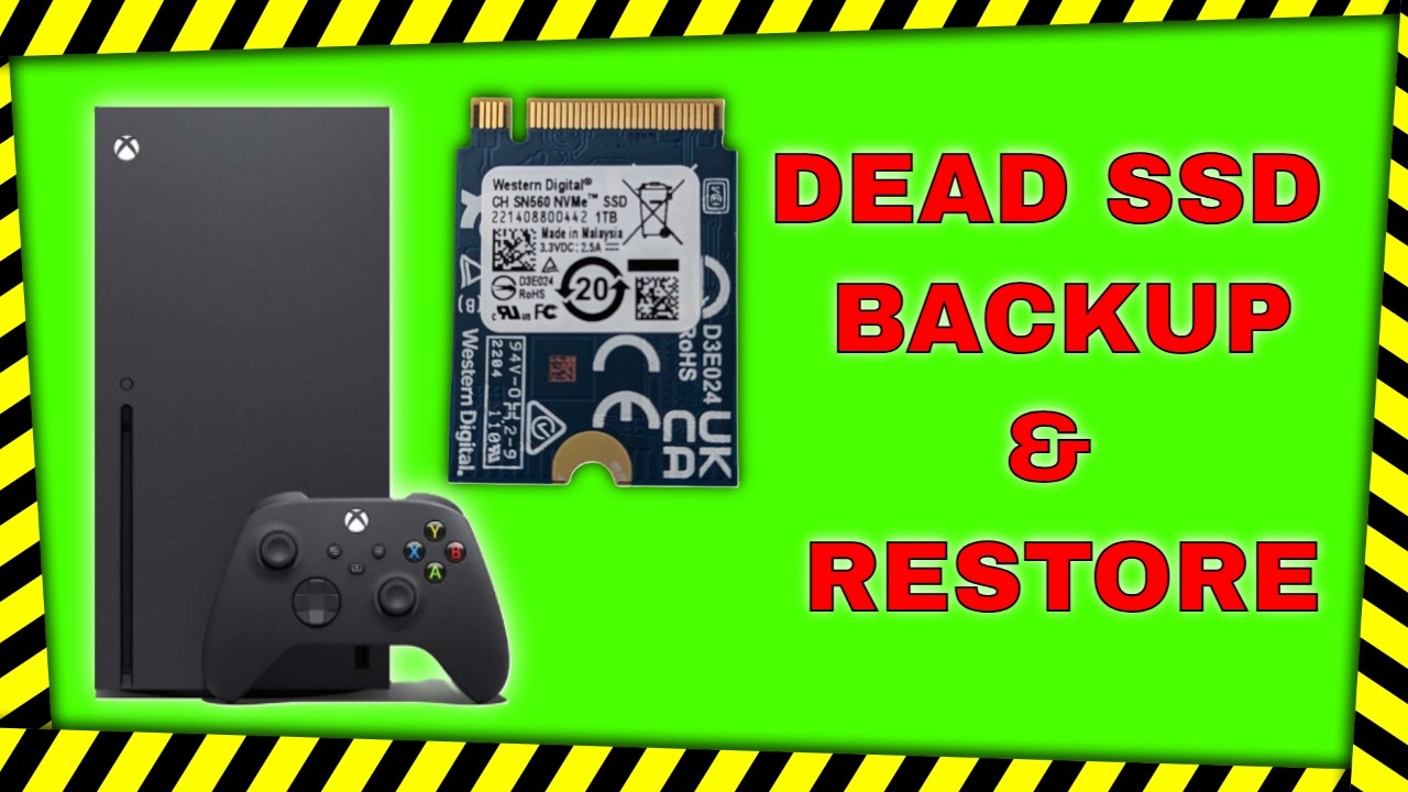 Резервное копирование и восстановление данных с неисправного SSD-накопителя Xbox Series X