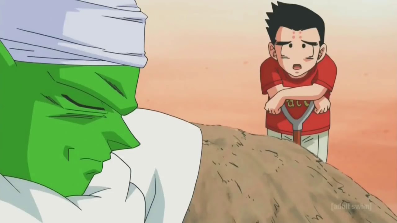 Trunks tells Krillin and Piccolo how Gohan died in the future Dubbed Dragon ball super