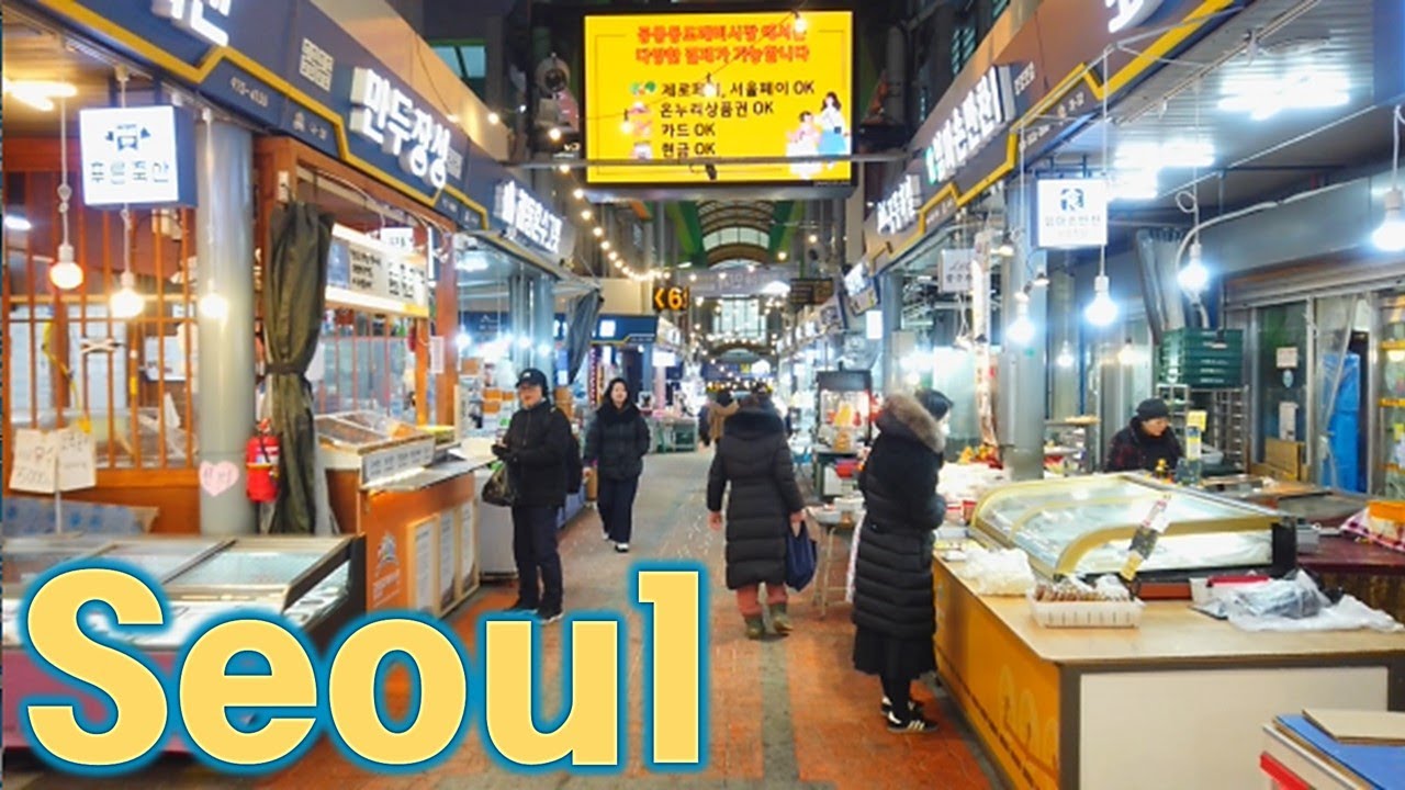 Seoul, Korea - Walking Tour of Attraction -4K - Gongneung Dokebi Market & Around [Nowon-gu3] 22(3)-3
