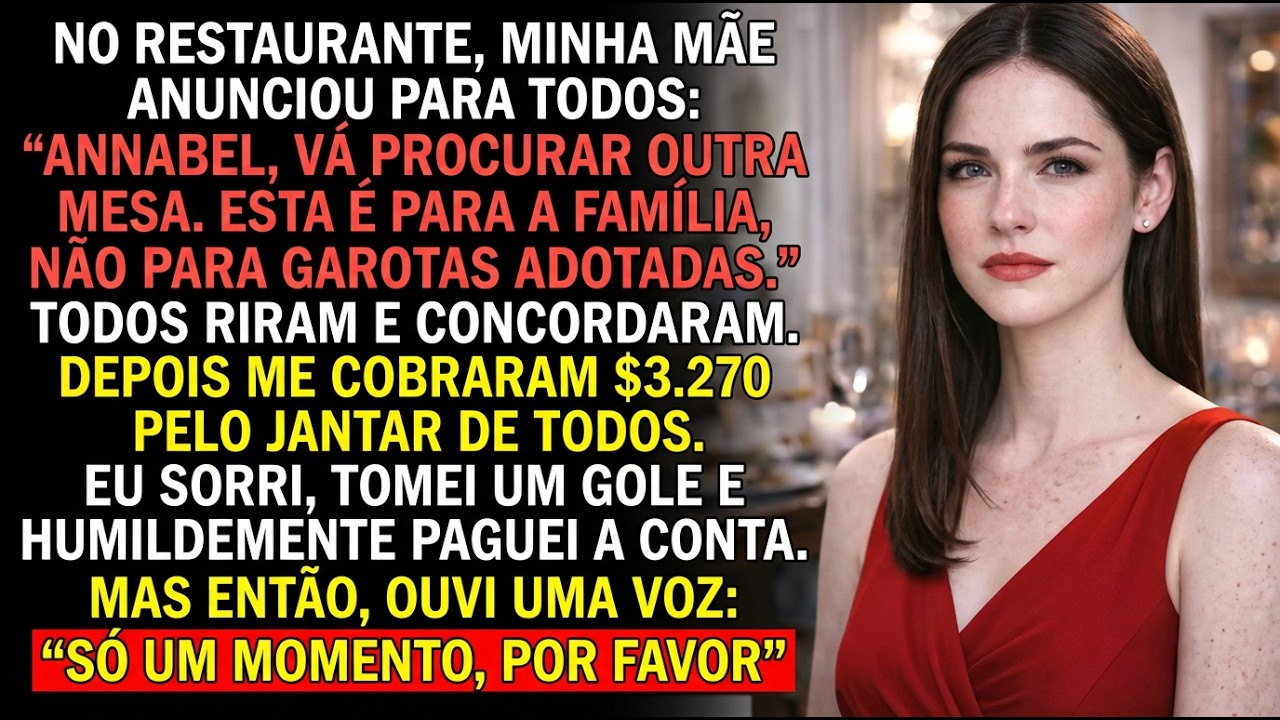 Minha mãe disse “vá para outra mesa”, pois sou adotado — sorri e…