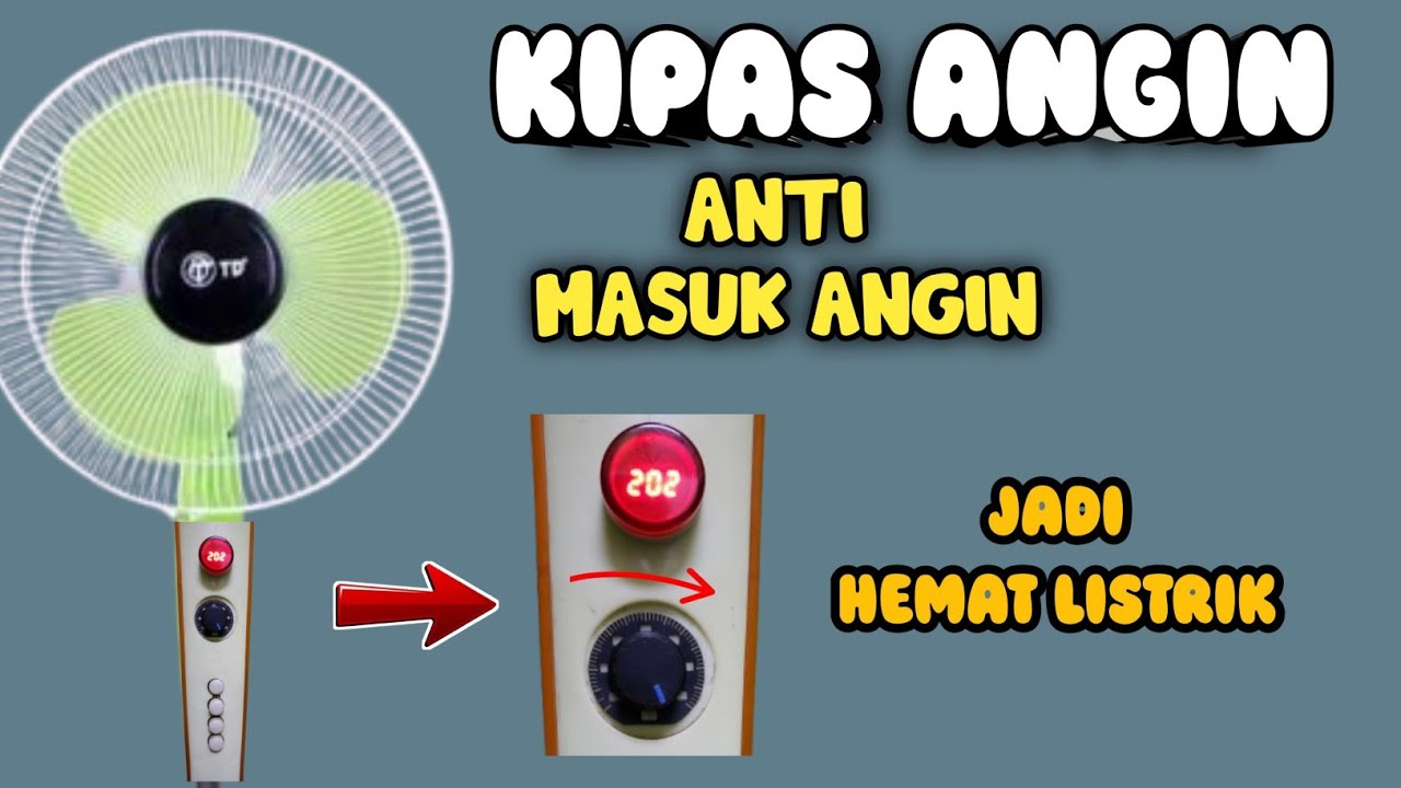 Cara memperlambat putaran kipas angin 