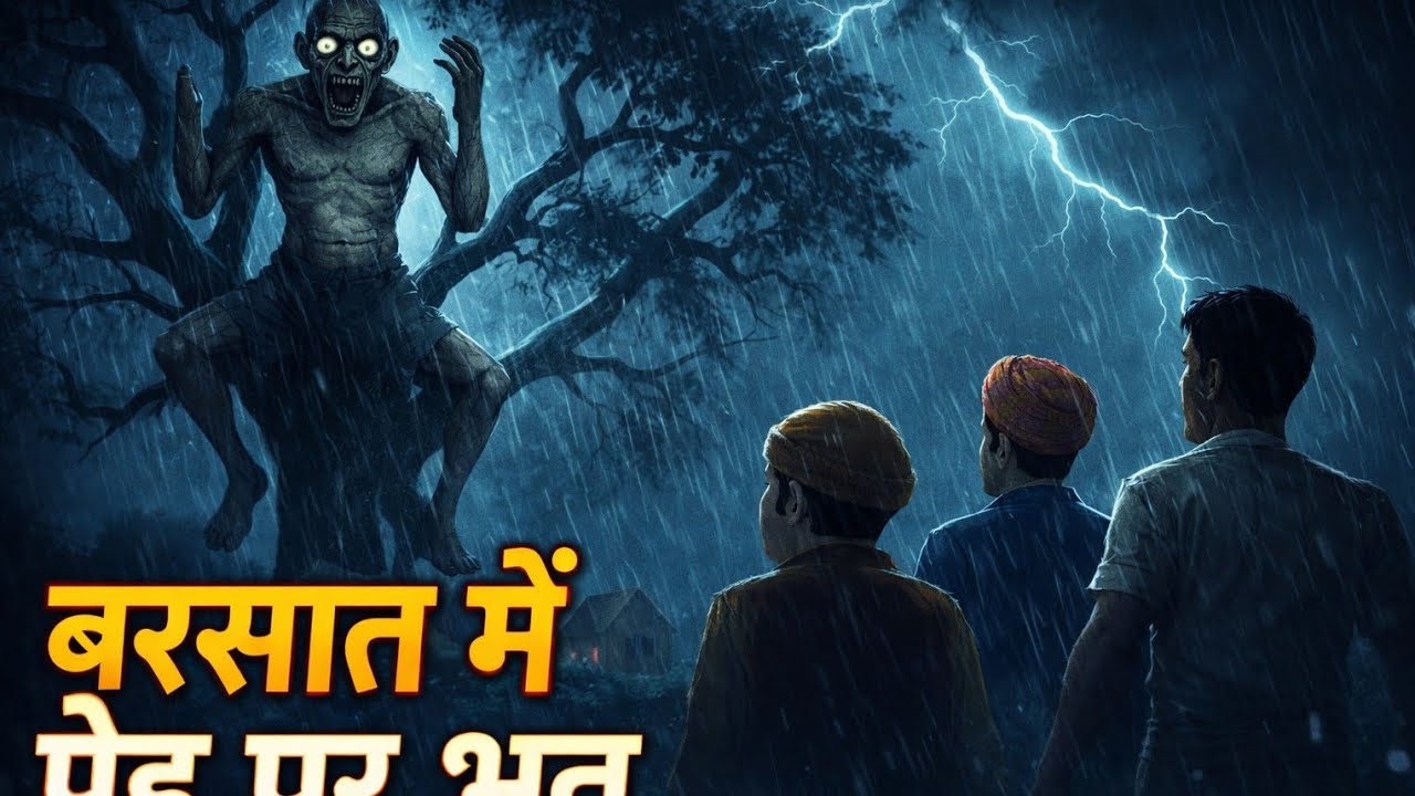 बरसात में पेड़ पर भारत भैया का भूतcartoon video#horrorstories#moralkahaniya #horrorstories Feb.26,26