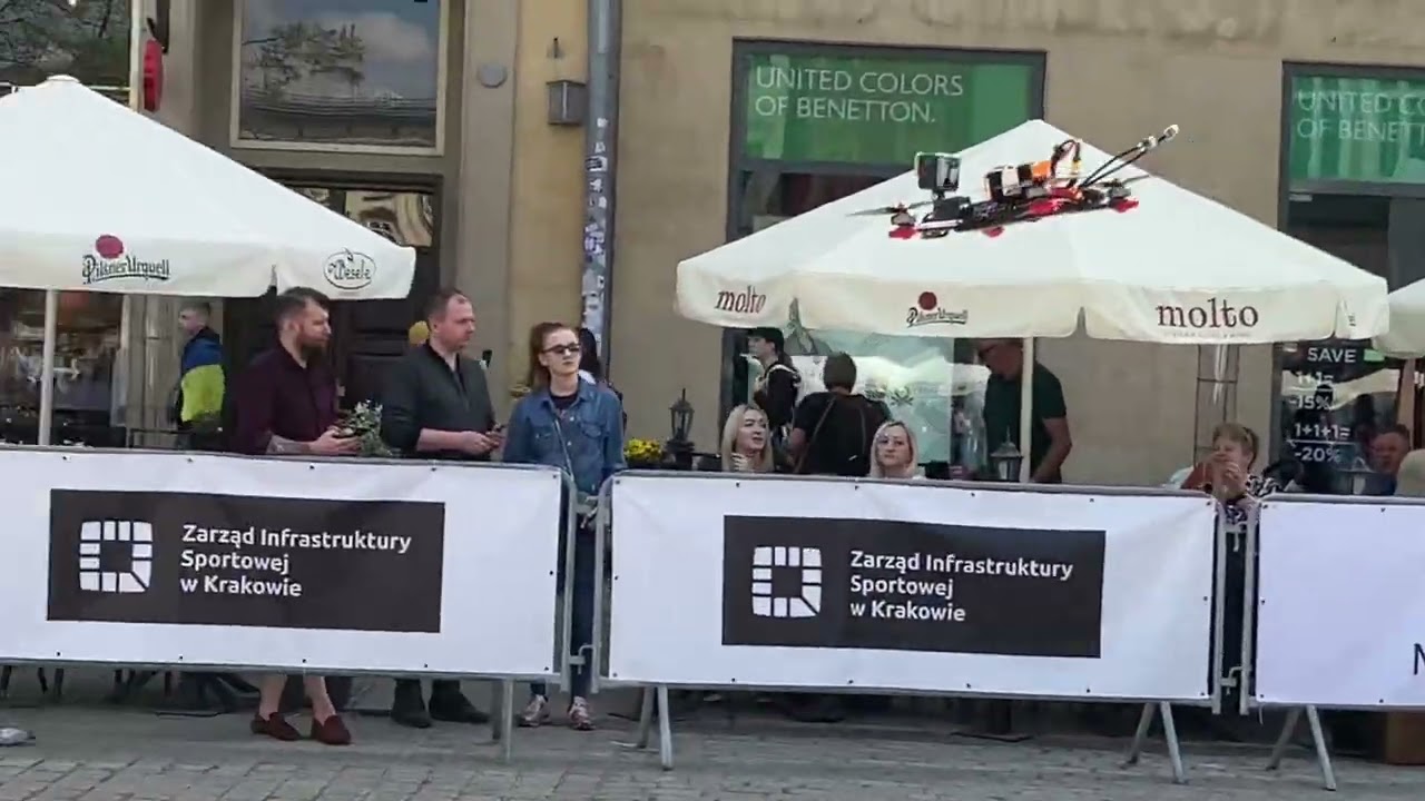 Drone at work at the Krakow Marathon