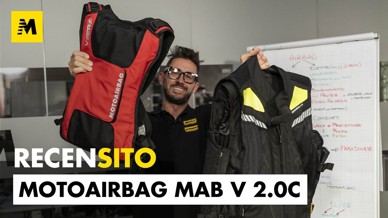 Motoairbag MAB v2.0c. Un super airbag meccanico! Ecco l'esplosione