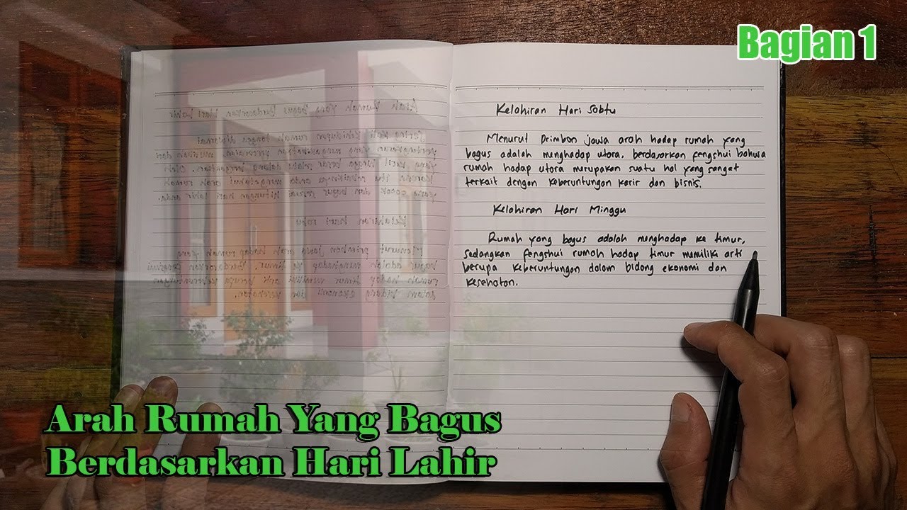Arah Rumah Yang Bagus Berdasarkan Hari Lahir - Bagian Pertama - Kitab Primbon Jawa