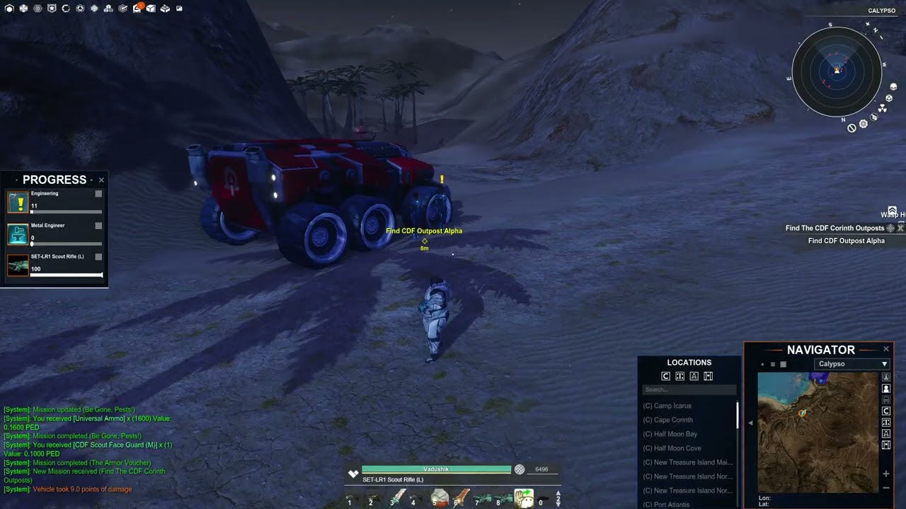 Entropia Universe   Calypso Start Часть 2 !!! Half moon