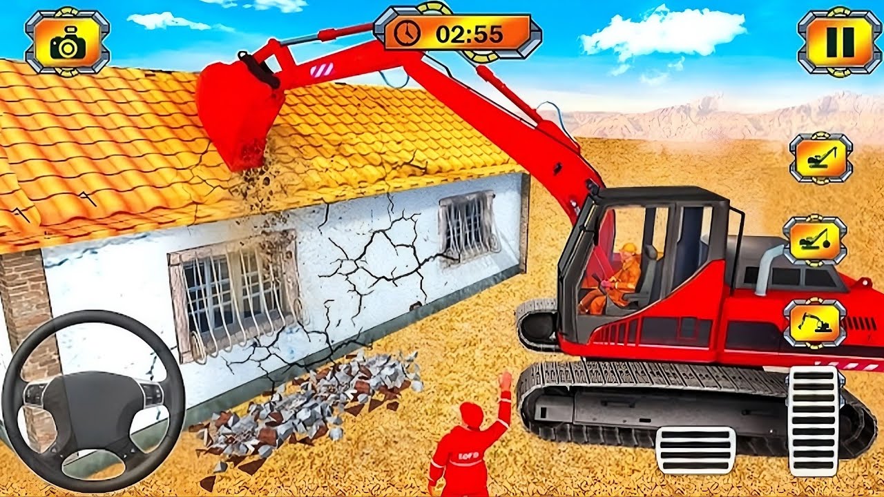 City Construction JCB Excavator 3D - Heavy Crane Driving Simulator - Android Gameplay