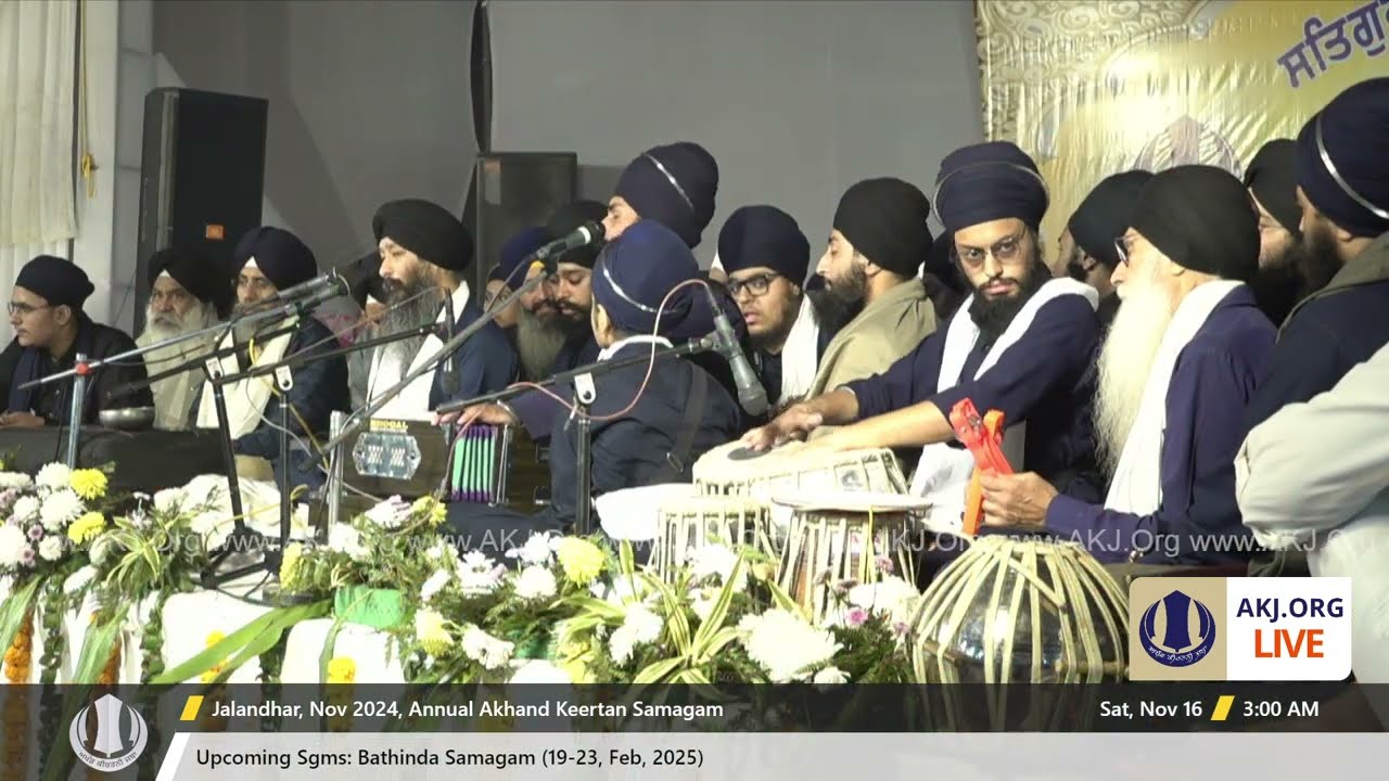 030 Jalandhar 15Nov2024 FriEve Rainsabai Keertan Bhai Pritpal Singh Jee Regina