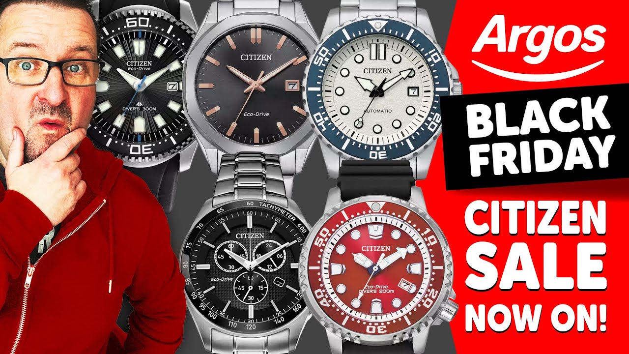 5 часов #CITIZEN, которые вам ОБЯЗАТЕЛЬНО стоит увидеть на распродаже Argos в ЧЕРНУЮ ПЯТНИЦУ!