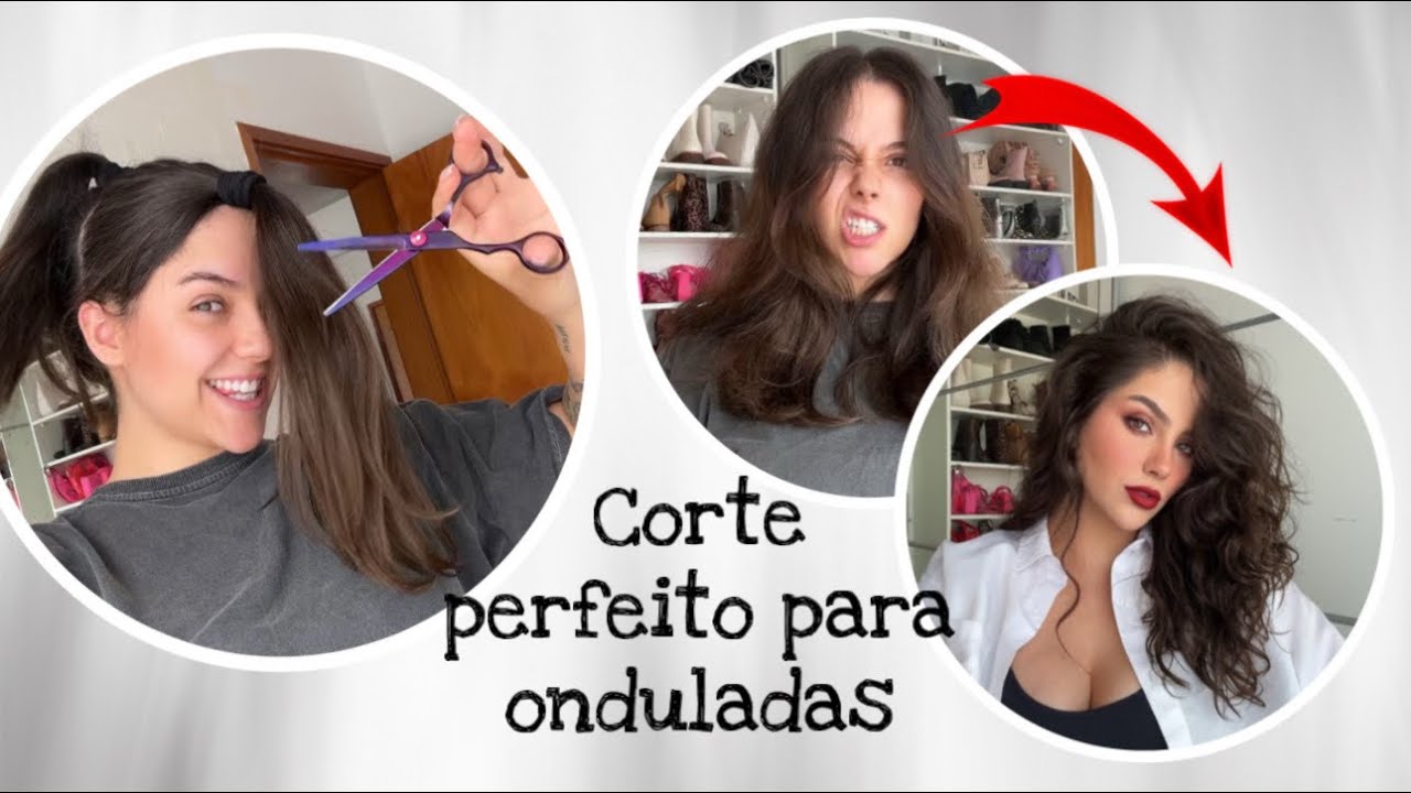 Fiz sozinha o corte de cabelo perfeito pra onduladas