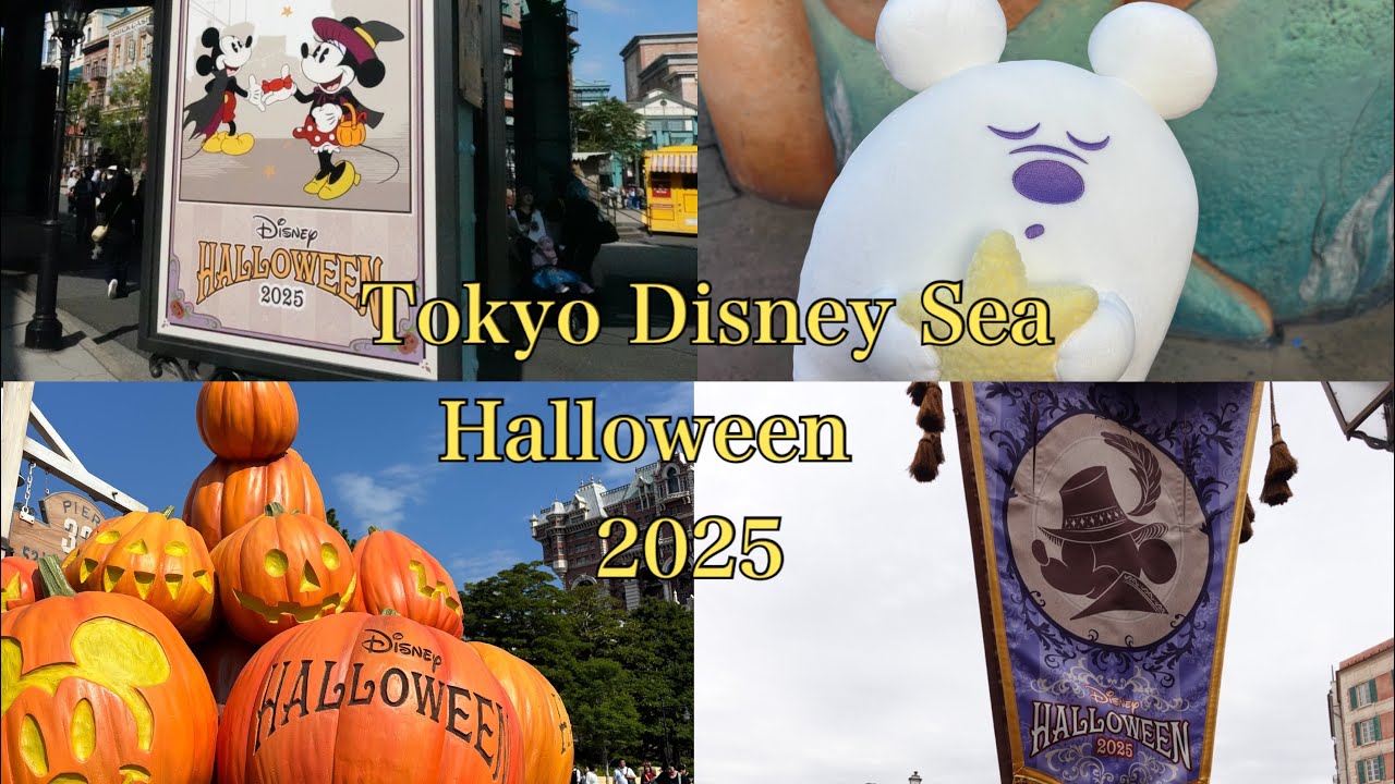 【vlog】ディズニーシーハロウィン2025🎃💜アブーズバザールチャレンジ成功✨