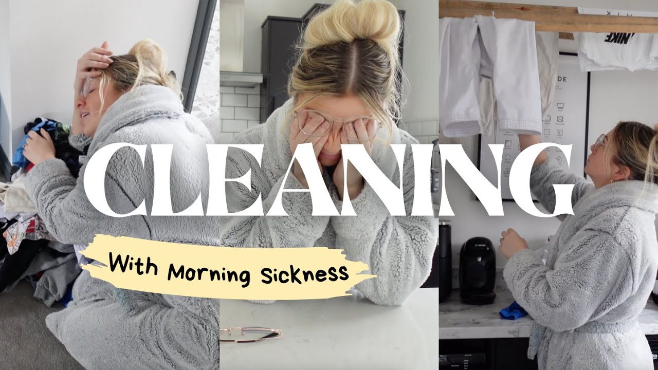 REALISTIC CLEANING WITH MORNING SICKNESS 🥴 housework 'motivation' while pregnant...