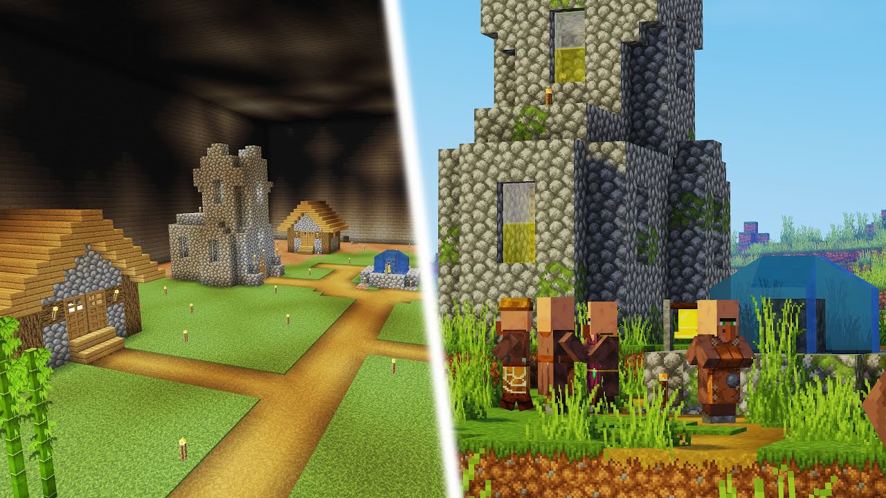 ДЕНЬ 5 САМАЯ ГЛУБОКАЯ ПОДЗЕМНАЯ ДЕРЕВНЯ! МАЙНКРАФТ